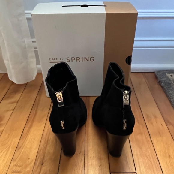 Call It Spring Black Suede Booties - Picture 14 of 16